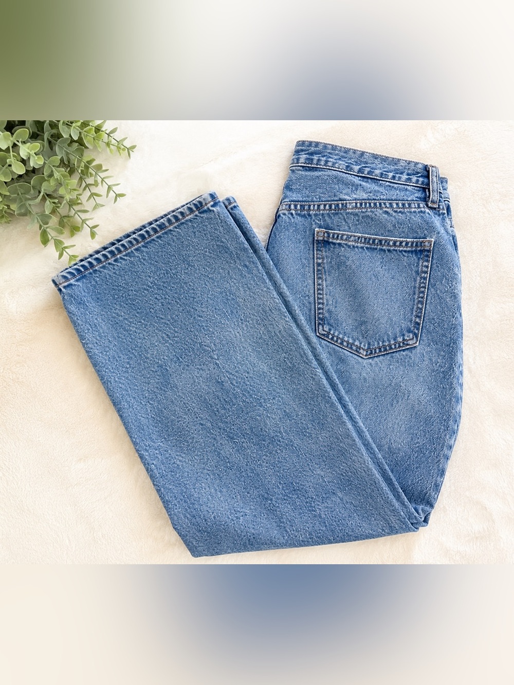 Zara Light Blue Straight-Leg Women's Jeans